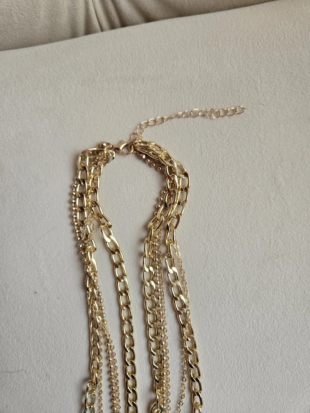 Layered Gold Coin Pendant Choker Necklace Set - Picture 6 of 10